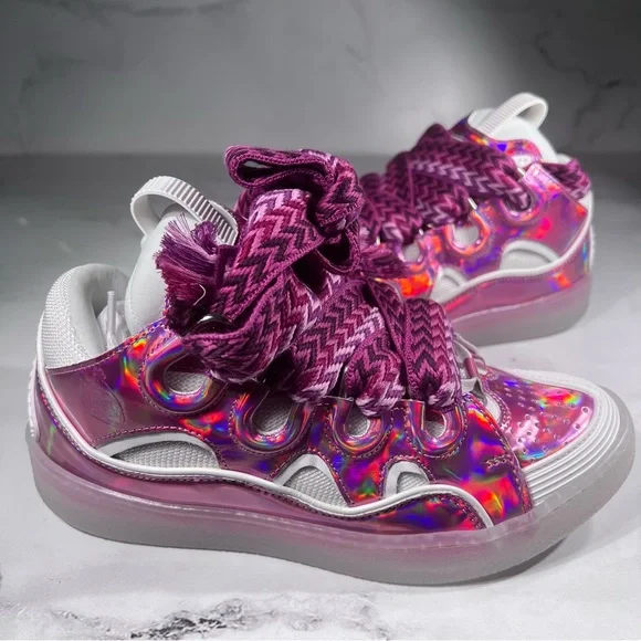 スニーカー LANVIN Women Sneakers FW SKDBB1 ANAP H24 51 pink Dbb1 Leather And Suede Sneakers | Lanvin